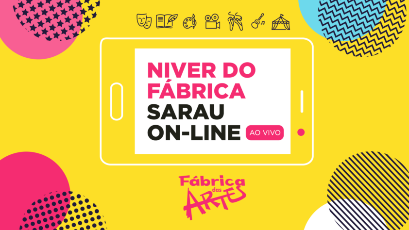 FÁBRICA VAI COMEMORAR 19 ANOS COM SARAU ON-LINE AO VIVO