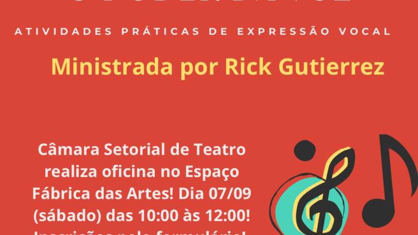 OFICINA GRATUITA MOVIMENTA SETORIAL DE TEATRO